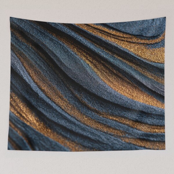 Item preview, Swirling patterns of dark and gold designed and sold by anytka.