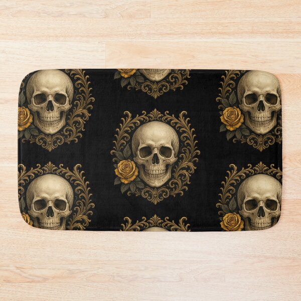 Item preview, Vintage skull with ornamental frame designed and sold by LaNadaYFundante.