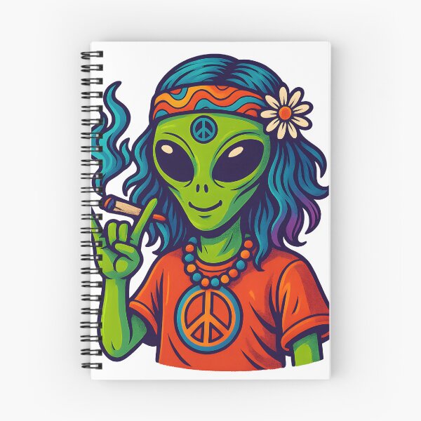 Item preview, Psychedelic Hippie Alien Peace Art designed and sold by SigmaSoul.