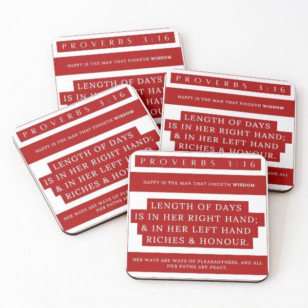 Item preview, Proverbs 3:16 designed and sold by Undonemadenew.