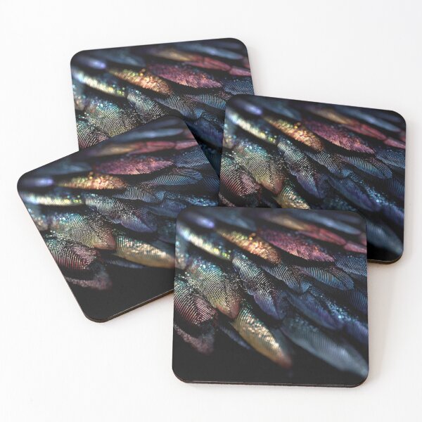 Item preview, Colorful feathers form patterns designed and sold by anytka.