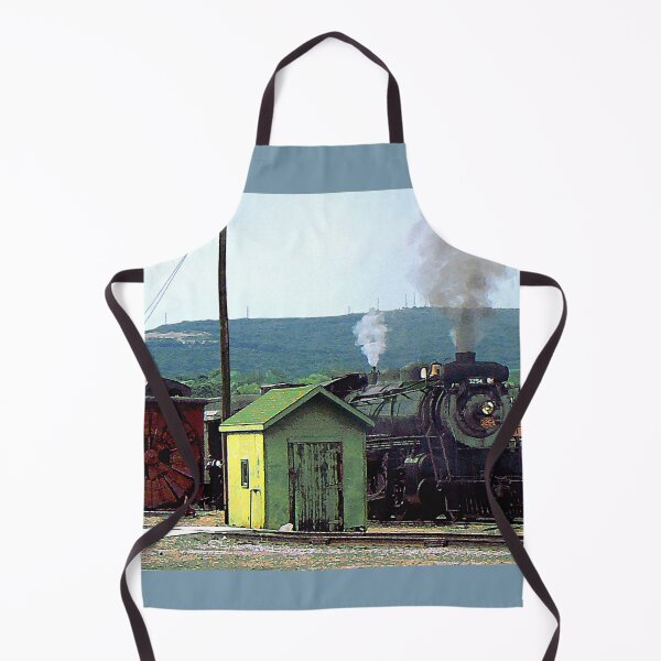 Item preview, Steam Engine Coming into Train Yard designed and sold by Susan Savad.