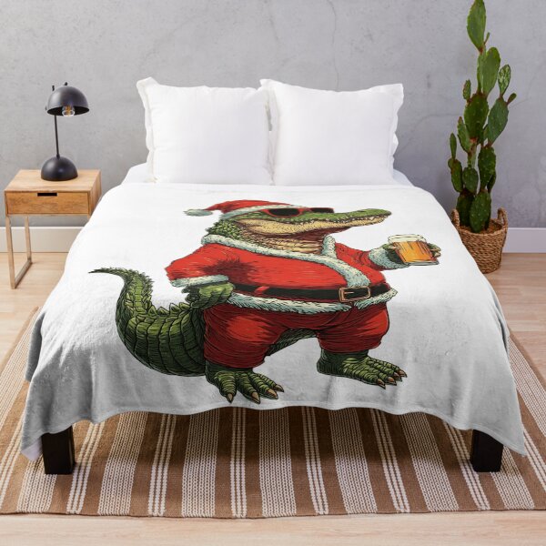 Item preview, Funny Santa Alligator Drinking Beer Christmas Holiday designed and sold by k3rstman1.