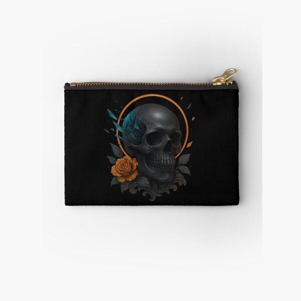 Item preview, Dark skull with crystals and orange halo designed and sold by LaNadaYFundante.