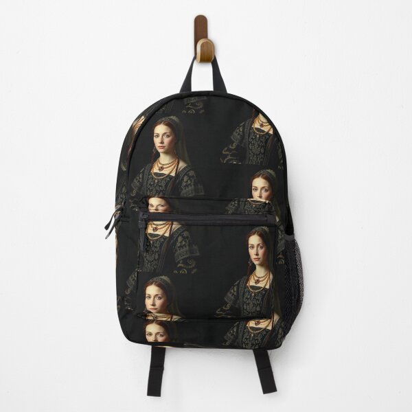 Artikelvorschau, Porträt einer Höflingin aus der Tudorzeit in einem wunderschönen historischen Kleid entworfen und verkauft von Vintage Designs +.