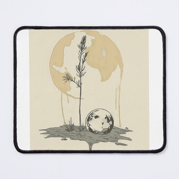 Item preview, Abstract Botanical Serenity – Earth & Smoke designed and sold by fadiabb87.