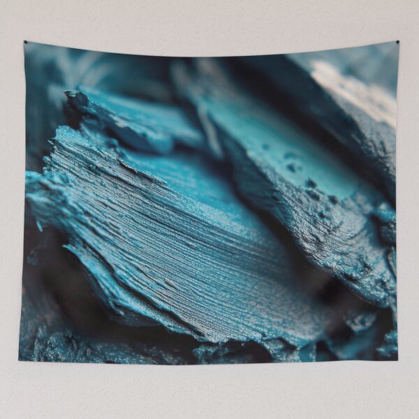 Item preview, Blue paint texture close up view designed and sold by anytka.