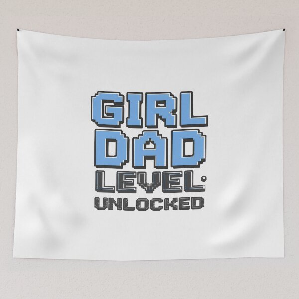 Item preview, Girl Dad Level: Unlocked T-Shirt | New Dad Gift | Gamer Dad Baby Announcement Tee designed and sold by GAIDREDA.