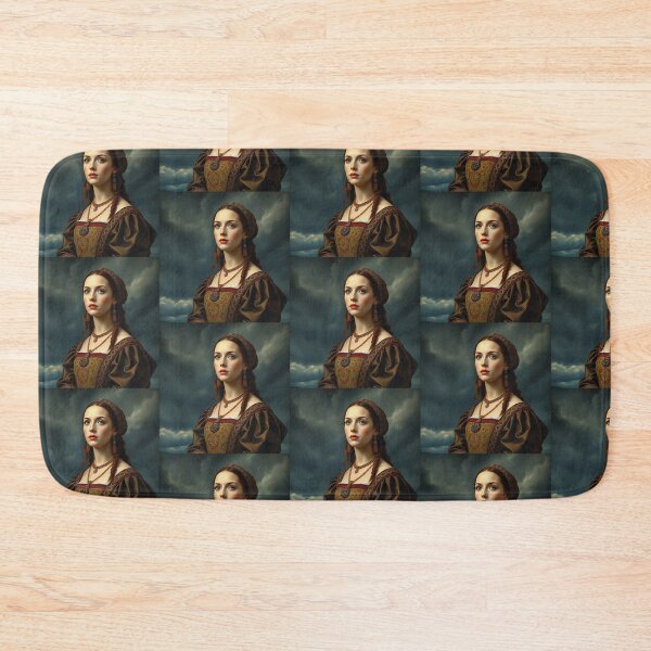 Item preview, Tudor Era Courtier woman in a beautiful period dress portrait art designed and sold by Vintage Designs +.