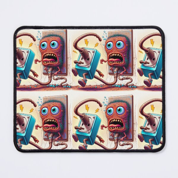 Item preview, Funny Cartoon Plug and Socket Panic designed and sold by StickerVibeStudio.