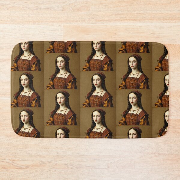 Item preview, Tudor Era Courtier woman in a beautiful period dress portrait art designed and sold by Vintage Designs +.