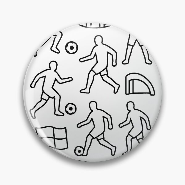 Item preview, Simple soccer iconography: players and referees  (black and white ver) designed and sold by Moonshroomarts.