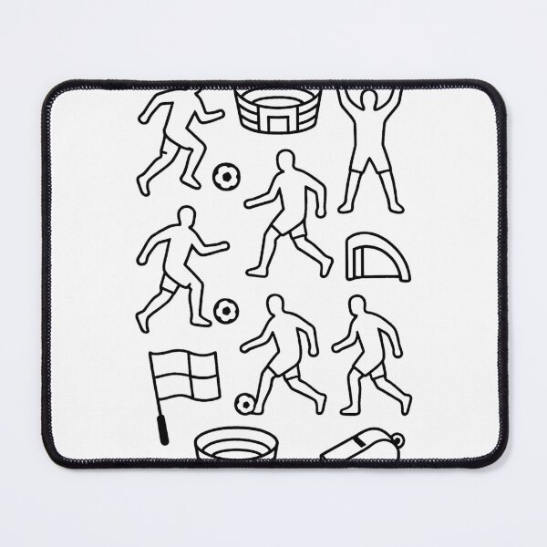 Item preview, Simple soccer iconography: players and referees  (black and white ver) designed and sold by Moonshroomarts.