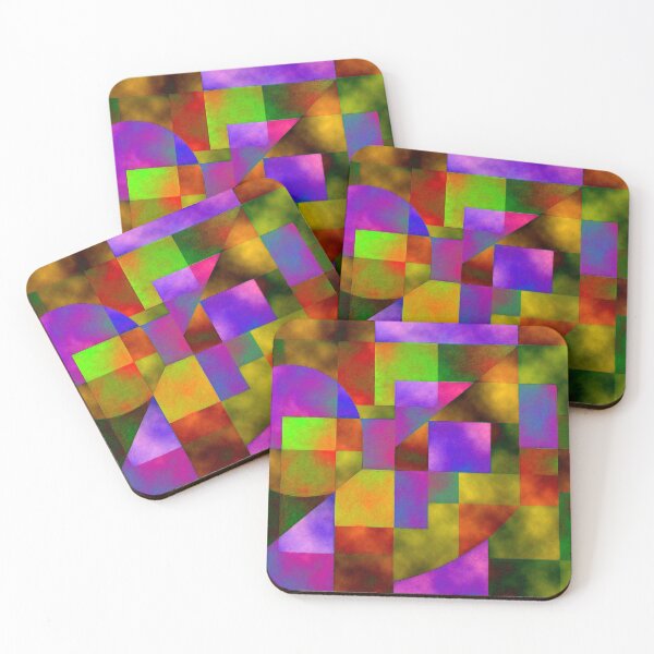 Item preview, Geometric flood of colors in a grid designed and sold by Sigtrix.