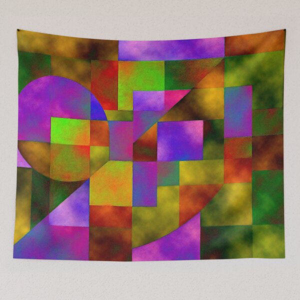 Item preview, Geometric flood of colors in a grid designed and sold by Sigtrix.