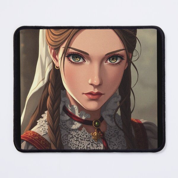 Item preview, udor Era Courtier woman in a beautiful period dress portrait art designed and sold by Vintage Designs +.