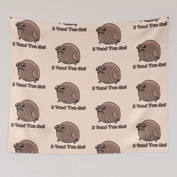 Item preview, Funny toad quote - Silly Cartoon Toad design designed and sold by SolarWayfarer.