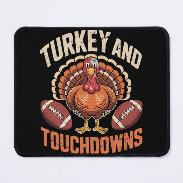 Item preview, Turkey And Touchdowns American Football Thanksgiving Season designed and sold by Belkisallen.