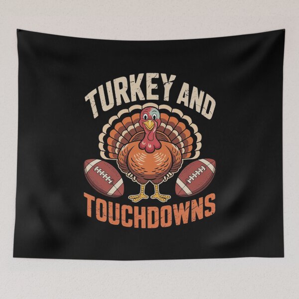 Item preview, Turkey And Touchdowns American Football Thanksgiving Season  designed and sold by Belkisallen.