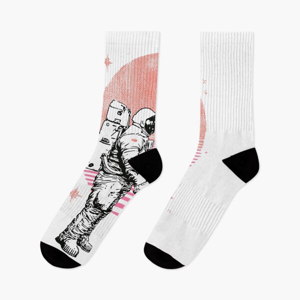 Item preview, Astronaut Lovers Holding Hands – Cosmic Romance Art designed and sold by Mystikos Art.