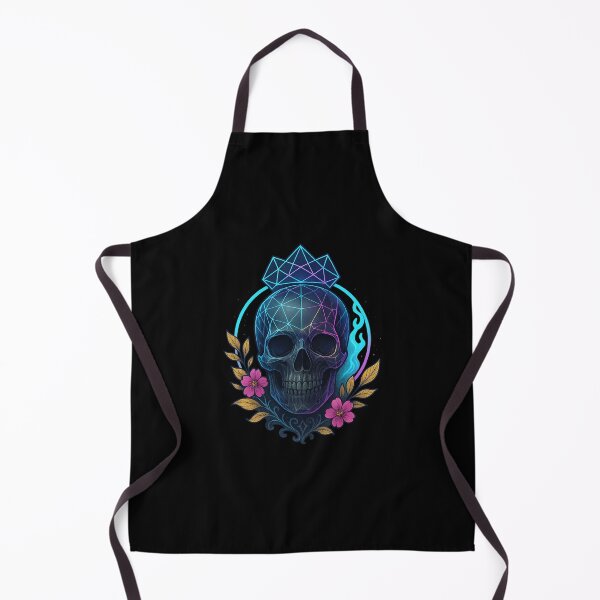 Item preview, Geometric skull with glowing crown designed and sold by LaNadaYFundante.