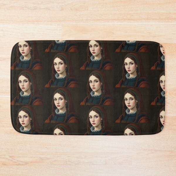 Item preview,  Tudor Era Courtier woman in a beautiful period dress portrait art designed and sold by Vintage Designs +.