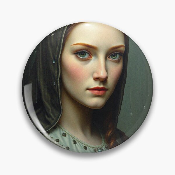 Item preview, Tudor Era Courtier woman in a beautiful period dress portrait art designed and sold by Vintage Designs +.