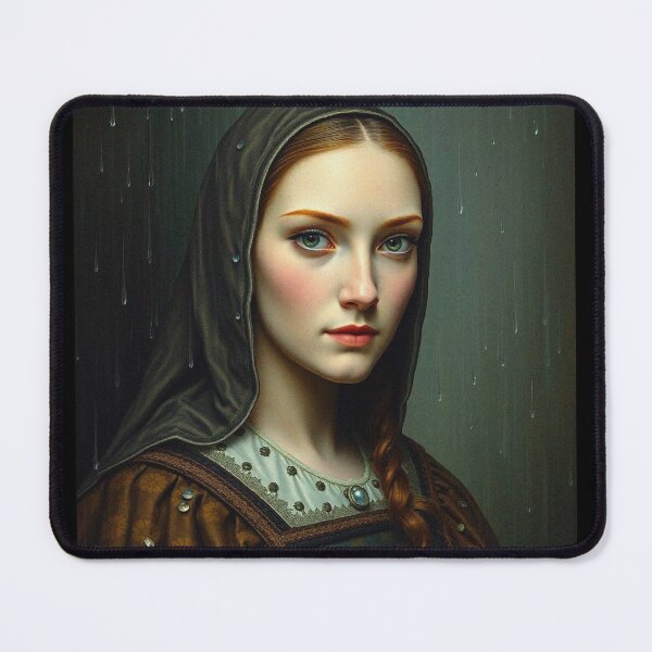 Item preview, Tudor Era Courtier woman in a beautiful period dress portrait art designed and sold by Vintage Designs +.