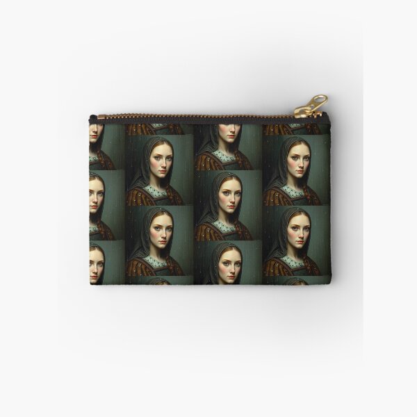 Item preview, Tudor Era Courtier woman in a beautiful period dress portrait art designed and sold by Vintage Designs +.