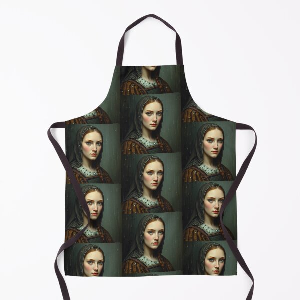 Item preview, Tudor Era Courtier woman in a beautiful period dress portrait art designed and sold by Vintage Designs +.