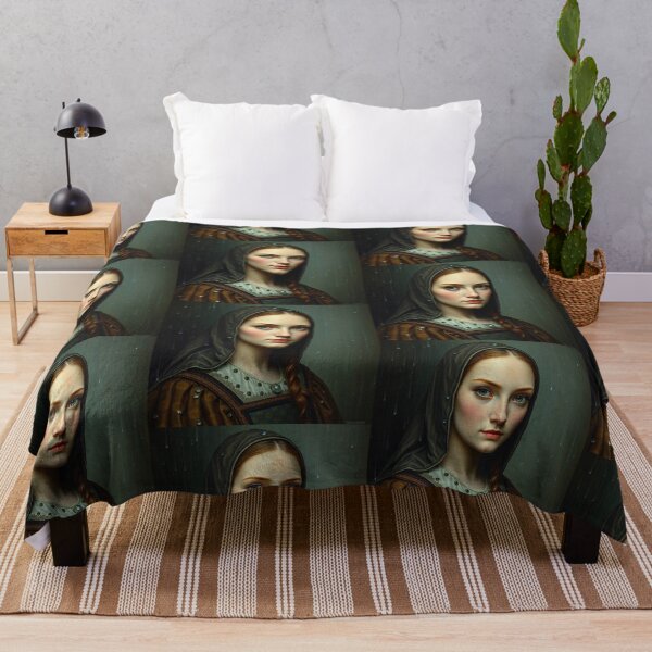 Item preview, Tudor Era Courtier woman in a beautiful period dress portrait art designed and sold by Vintage Designs +.