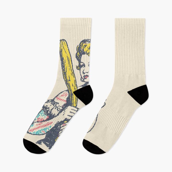 Item preview, Tattooed Woman with Baseball Bat – Pop Art Empowerment designed and sold by Mystikos Art.