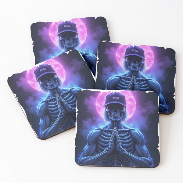 Item preview, skeleton standing in a Hindustani prayer pose designed and sold by OhmAuraArt.