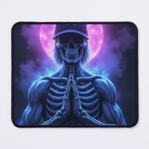 Item preview, skeleton standing in a Hindustani prayer pose designed and sold by OhmAuraArt.