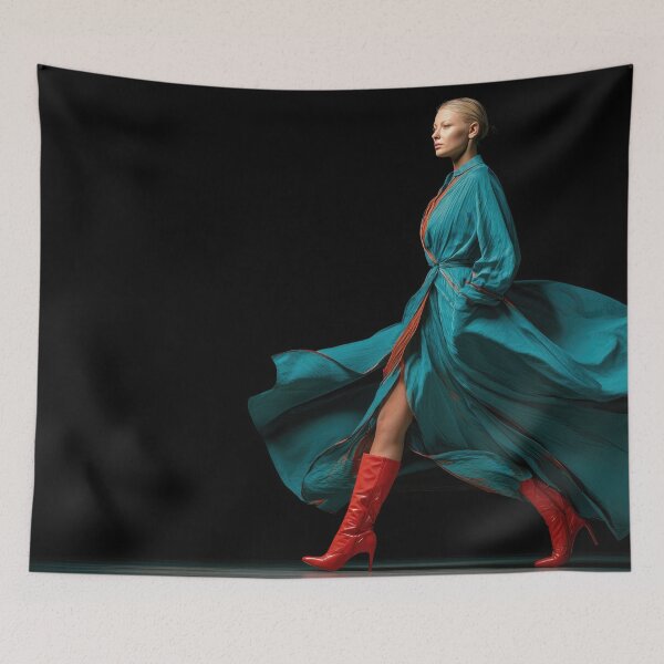 Item preview, Model struts in bold outfit designed and sold by anytka.
