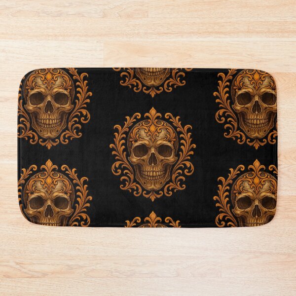 Item preview, Ornamental sepia skull designed and sold by LaNadaYFundante.