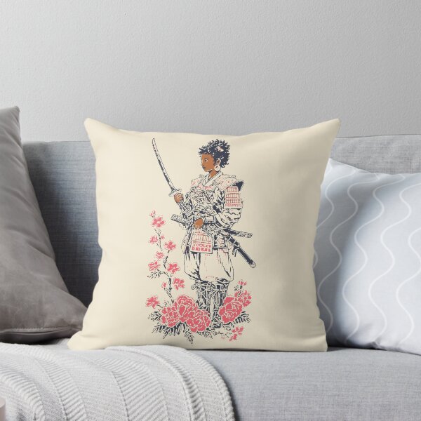 Item preview, Floral Samurai Warrior – Strength and Beauty Art designed and sold by Mystikos Art.