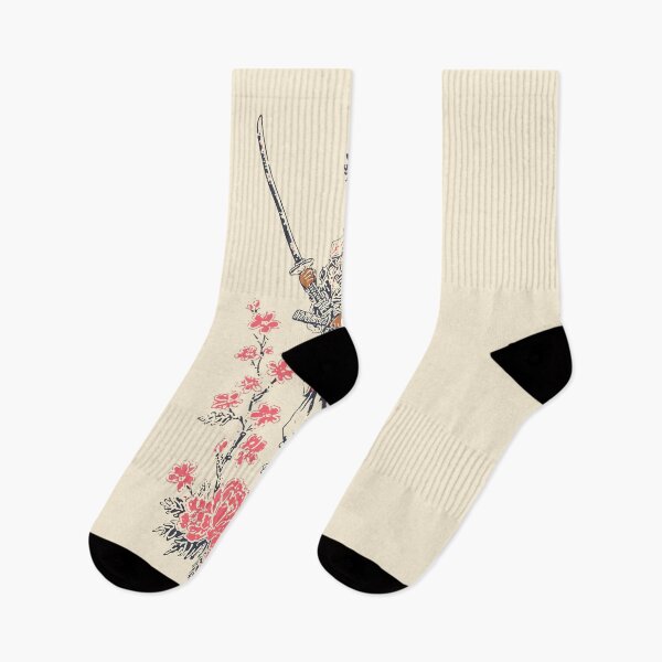 Item preview, Floral Samurai Warrior – Strength and Beauty Art designed and sold by Mystikos Art.