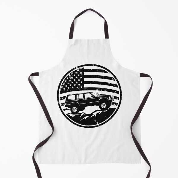 Item preview, American Flag Cherokee XJ Off-Road Badge T-Shirt designed and sold by Off-Road-Zone.