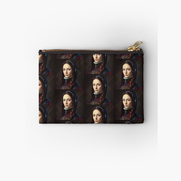 Item preview, Tudor Era Courtier woman in a beautiful period dress portrait art designed and sold by Vintage Designs +.