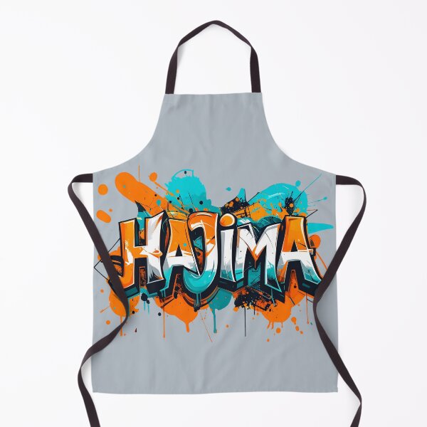 Item preview, Hajima hangul korean, streetstyle graffiti in turquoise, orange, and white - don't do it, leave it alone. designed and sold by LiskoDesign.