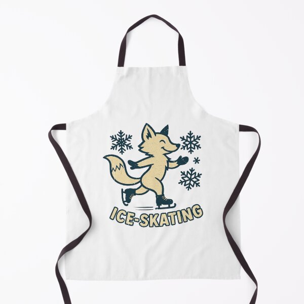 Item preview, Fox ice skating with snowflakes funny Christmas  designed and sold by CloudyPress.