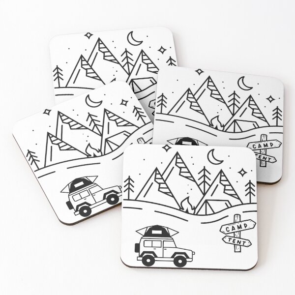 Artikelvorschau, Camping-Spaß entworfen und verkauft von WJ Cozy Creations.