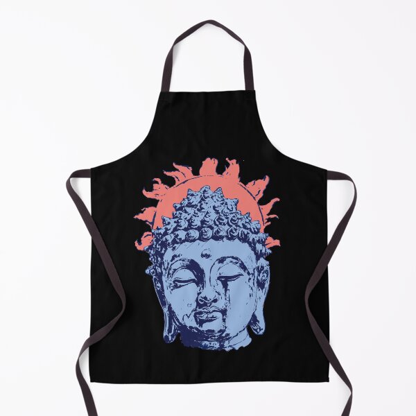Item preview, Buddha Head with Radiant Halo – Spiritual Enlightenment Art designed and sold by Mystikos Art.