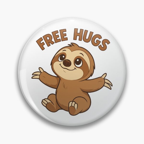 Item preview, Cute sloth, free hugs gift designed and sold by Pineapple-Tree.