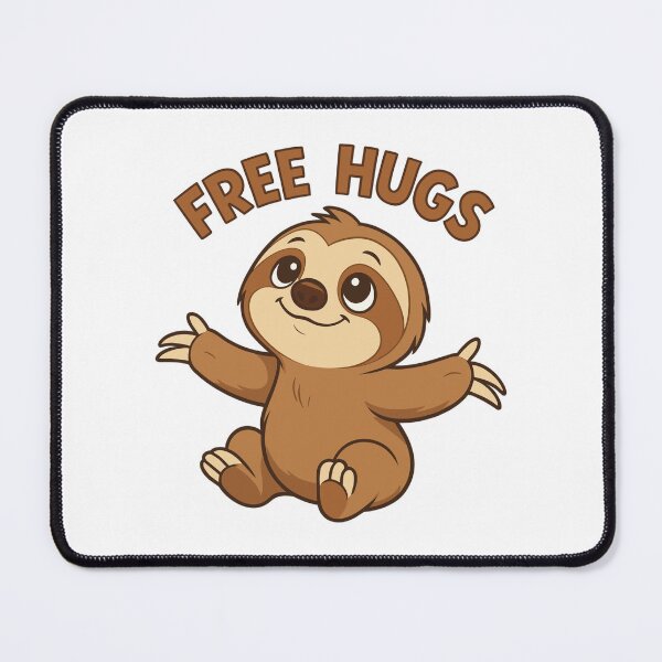 Item preview, Cute sloth, free hugs gift designed and sold by Pineapple-Tree.