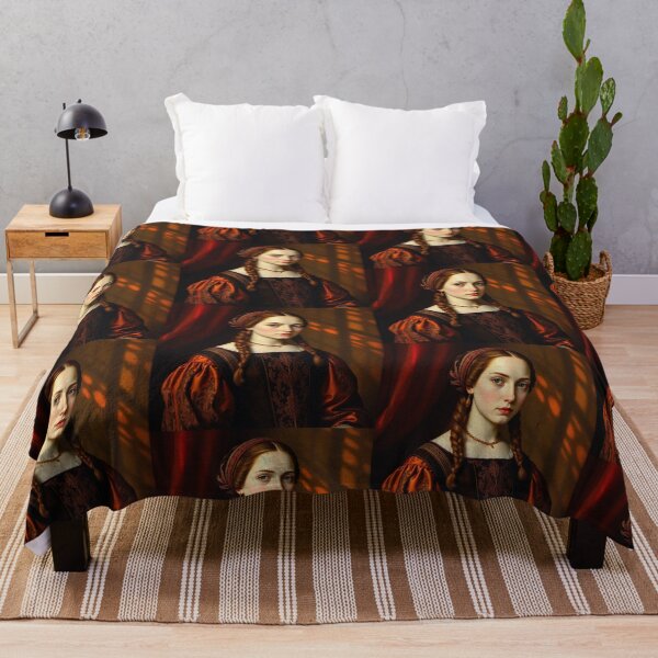 Item preview, Tudor Era Courtier woman in a beautiful period dress portrait art designed and sold by Vintage Designs +.