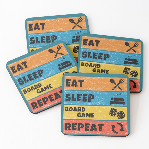 Item preview, Eat Sleep Board Game Repeat designed and sold by Sky-99.