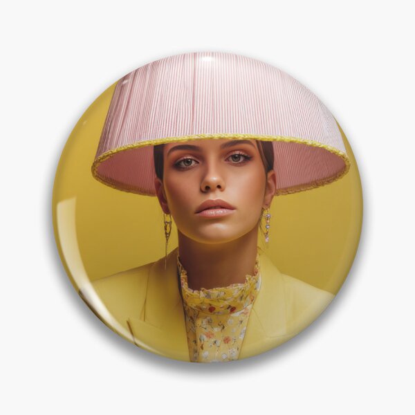 Item preview, Model poses with lampshade designed and sold by anytka.