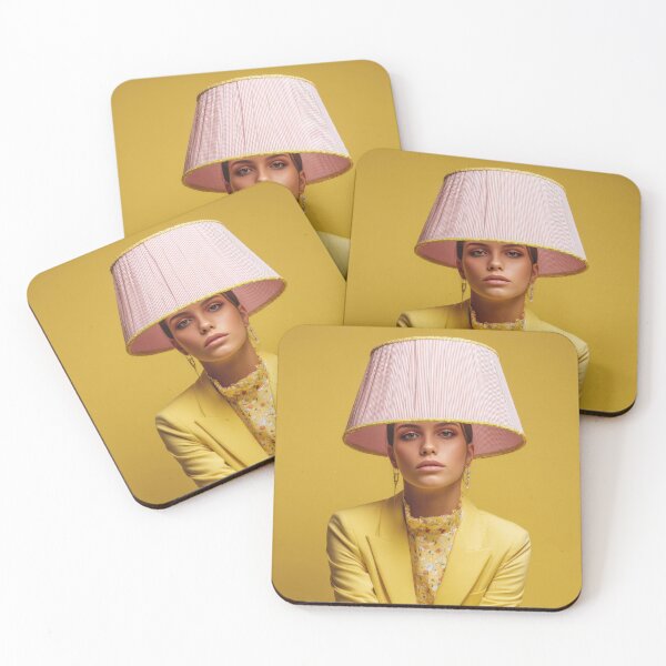Item preview, Model poses with lampshade designed and sold by anytka.